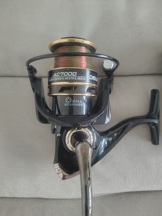Set 2 mulinete pescuit cu tambur de 7000
