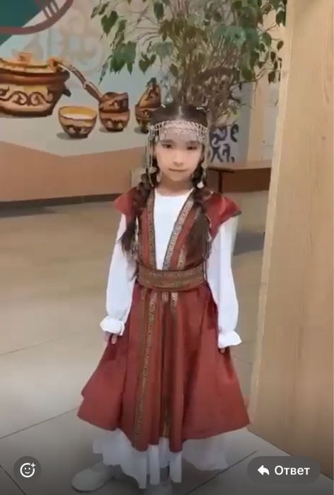 Платье с национальным камзолом