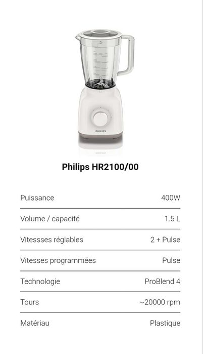 Vand blender phillips