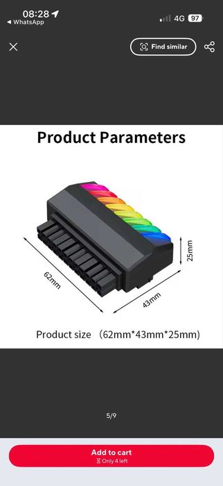 Placa de Baza - Adaptor RGB 90 grade pentru placa de baza pc