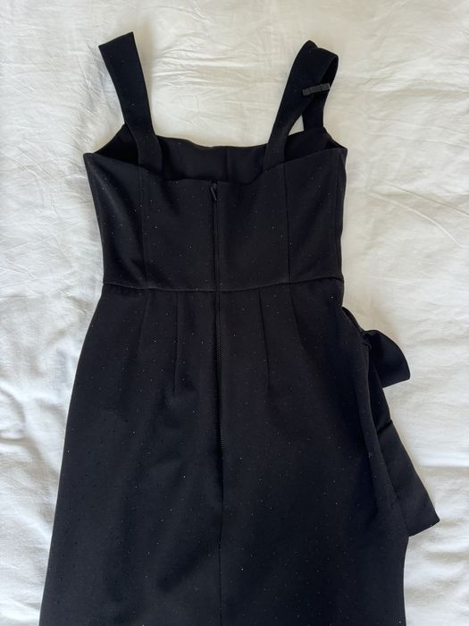 Черна официална рокля с корсет Cliche