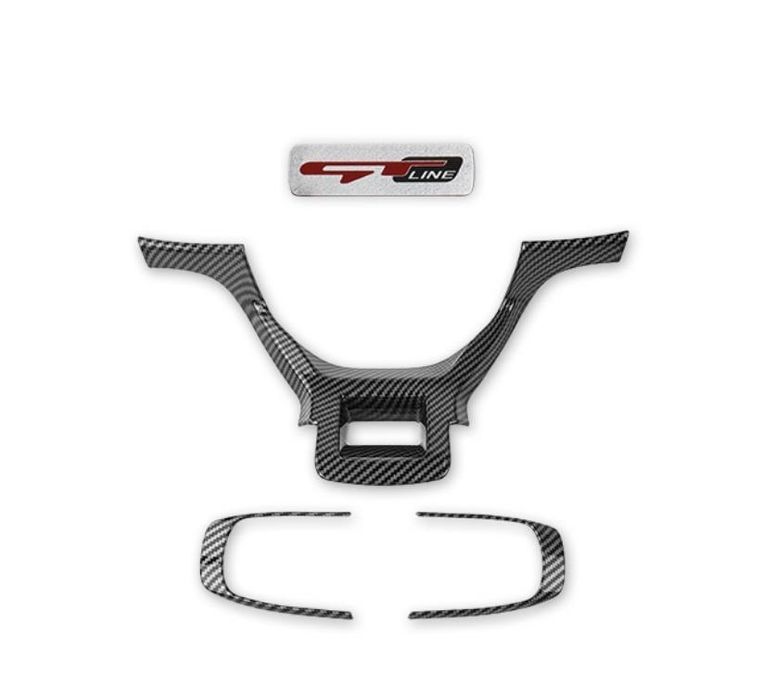 Карбоновая накладка на руль на KiA K5