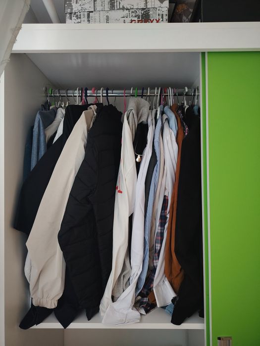 Dressing, șifonier verde cu alb