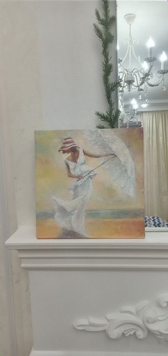 Картина "Девушка на пляже"