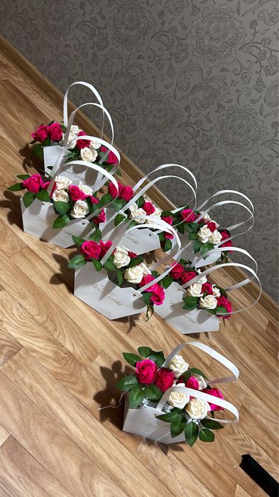 Букет из мыльных роз