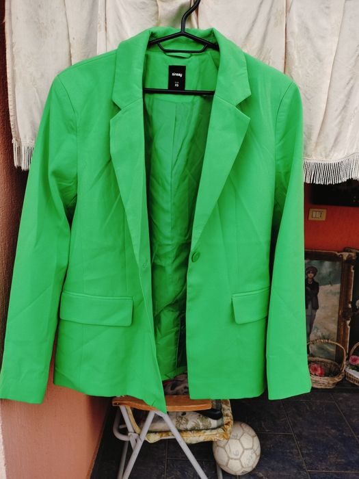 Sacou / Blazer damă Sinsay – Verde vibrant / Neon – Mărime XS