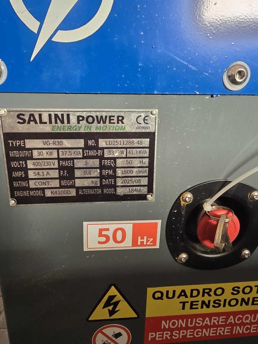 Generator trifazic Salini VG-R30 30kVA 2025 nou