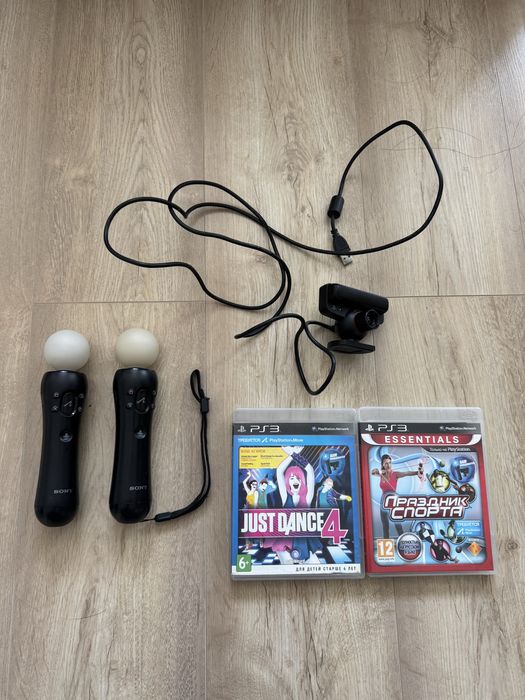 2 Мув контроллера PS4, PS3 и камера с диском
