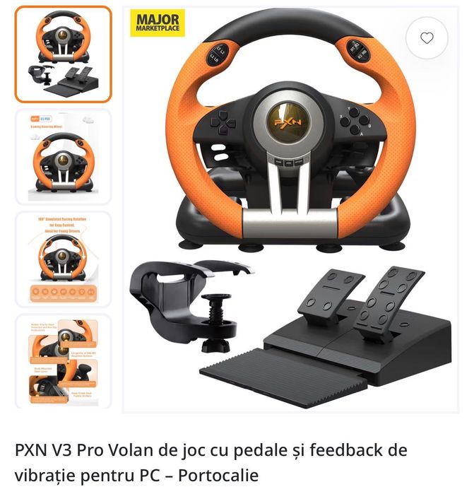 Vand volan gaming PXN V3 Pro
