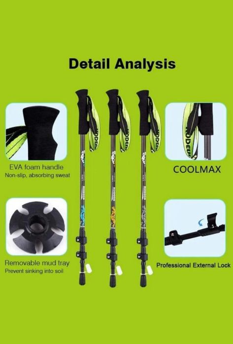Kodenor ультралёгкие надежные карбоновые трекинговые походные палочки