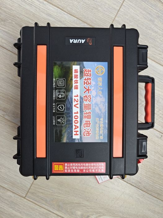 Портативный литиевый аккумулятор 100ач, с зарядным устройством.: 105 ...