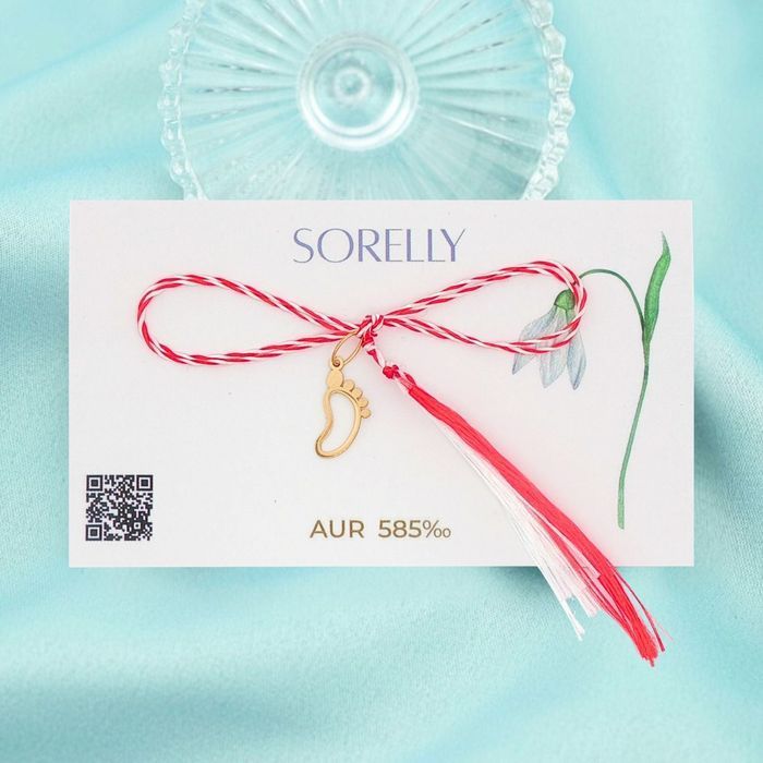 Martisor Pandantiv Aur 14k Piciorus