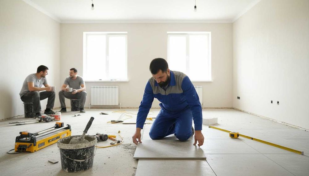 евроремонт отделка штукатурка шпатлевка краска стяжка