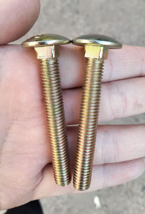 ВИНТЫ БОЛТЫ Жёлтый Цинк М8*60 Мебельные. Высокопрочные метизы