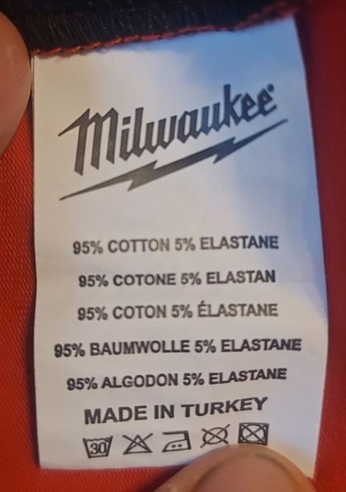 Оригинална Milwaukee тениска с лого щампа червена размер XL