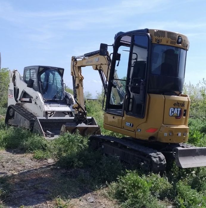 Услуги с мини багер, мини челелен товарач,самосвал(изкопи,къртене)