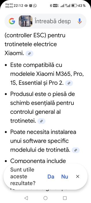 Controler trotineta electrica Xiaomi M365