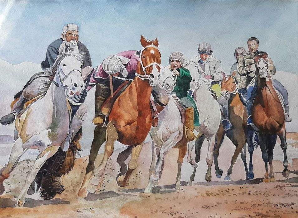 Акварелда ишланган расмлар.