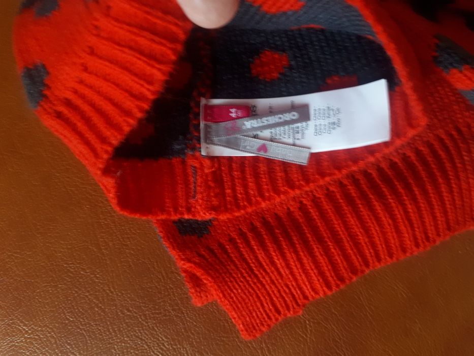 Buburuza miraculoasa - Set caciula, fular , manusi - nou nascuti