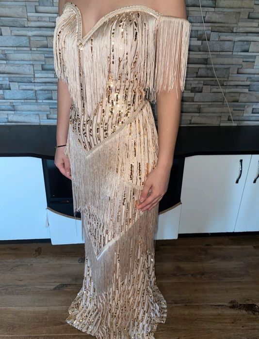 Rochie aurie ocazie