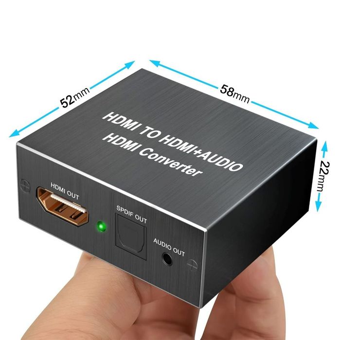 HDMI Audio Extractor 4K AMANKA HDMI la Optical/Toslink AUX
