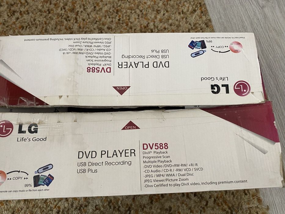 LG DVD Player DV588 — в отличном состоянии