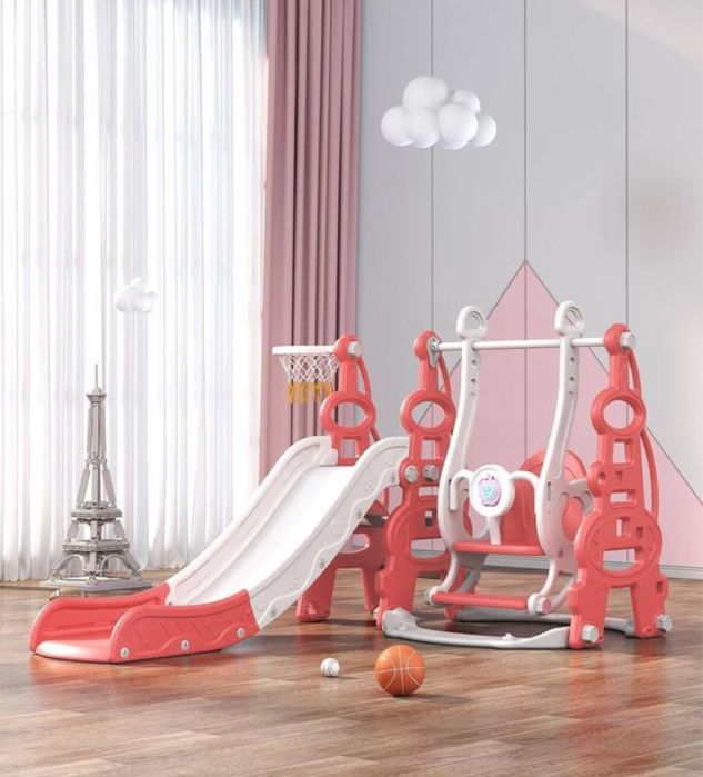 Доставка безплатная горка качела детские