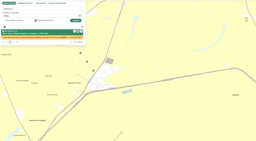 Земеделска земя 28 дка, Поморие, Оризаре