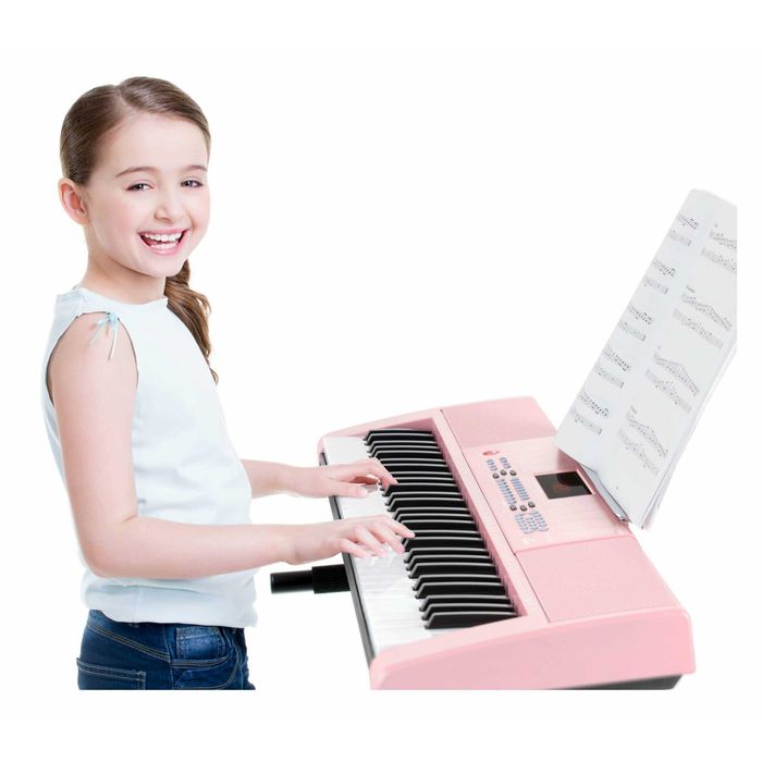 Set pian portabil roz + stativ + casti + microfon McGrey LK-6120-MIC