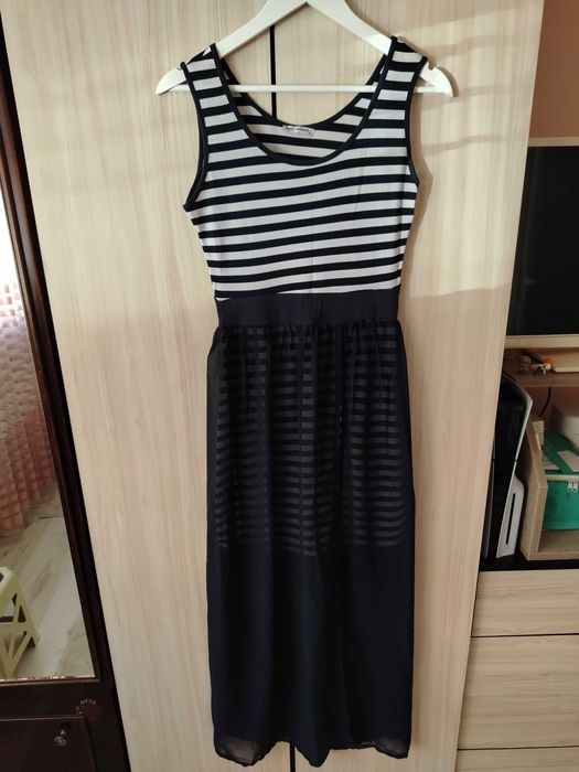 Рокля дълга с тюл