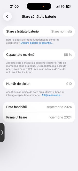 Vând iPhone 16 Pro