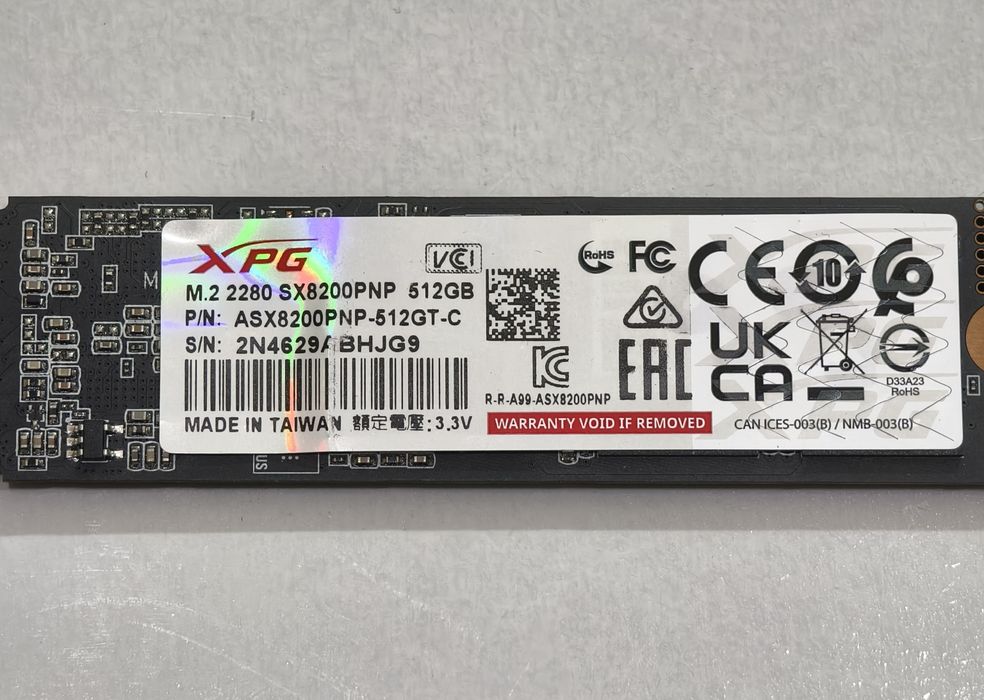 SSD 512gb Adata XPG 8200 Pro