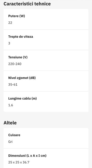 Purificator Philips Seria 800, 3 viteze, aproape ca nou, în cutie
