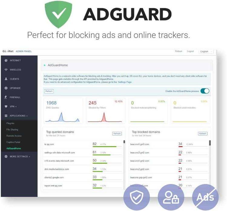 Трибандов Mesh Рутер GL.iNet Velica GL-B2200 с OpenWrt и VPN (Нов)