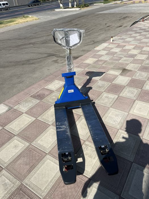 Гидравлическая тележка - рохля с весами / 2 тонн / tarozilik roxlya