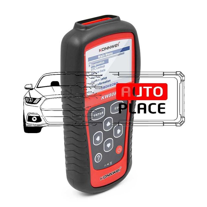 Konnwei KW808 OBD2 Diagnostic Универсална Автодиагностика
