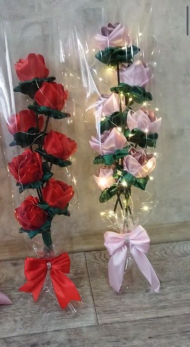 Букеты из роз ручной работы