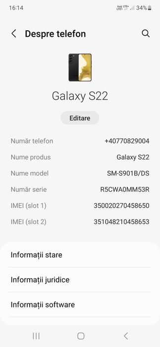 Samsung Galaxy S 22 nou