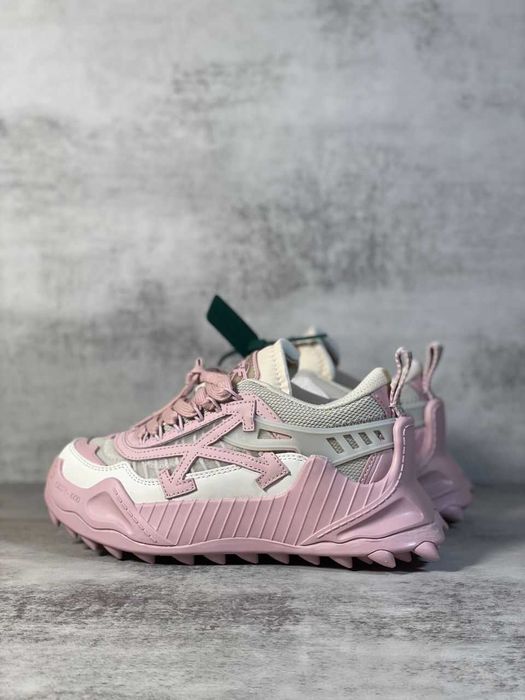 Adidasi OFF WHITE, Odsy 1000 SNEAKERS Premium din Piele / Beige Pink