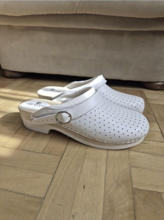 Papuci / Saboti ortopedici medicali Grünland, Lemn + Piele, Marime 40