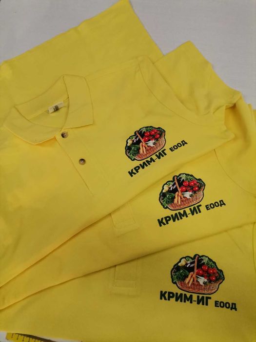 Печат на тениски шапки рекламни материали шапки  суичъри якета