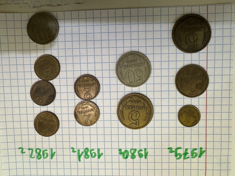Монеты СССР, хорошего качества