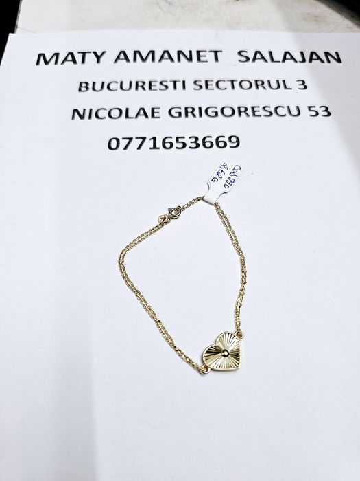 Vand bratara dama din aur 14 k 2.62 g cod 990