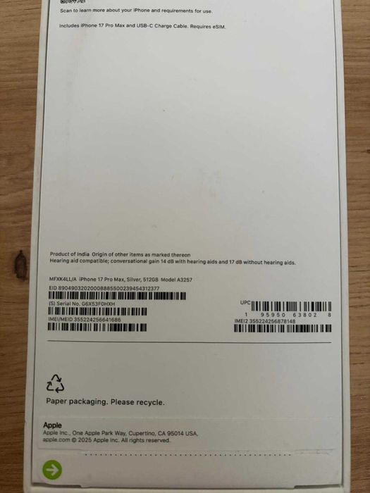 Iphone 17 promax 512 Gb nou sigilat