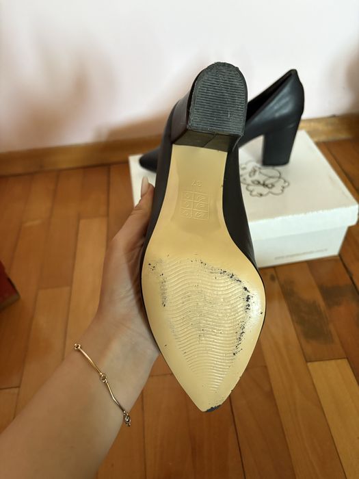 Черни токчета 8см 37 номер