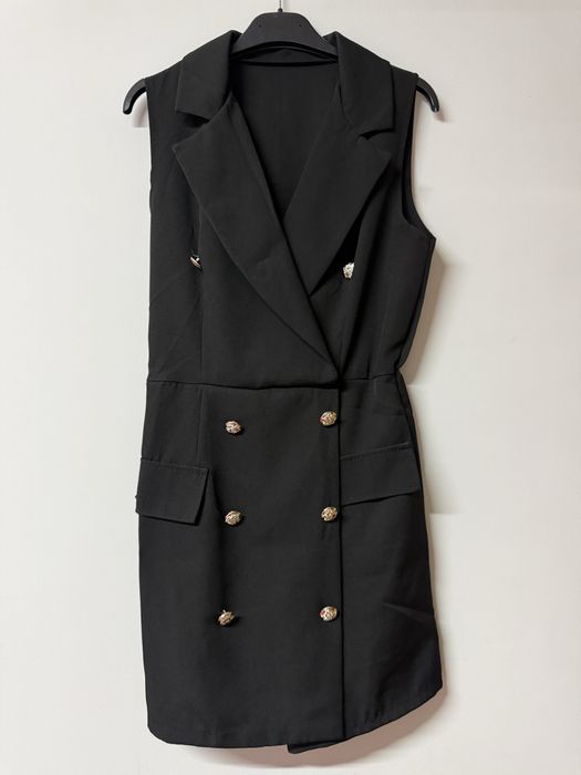 Елегантна черна рокля/гащеризон