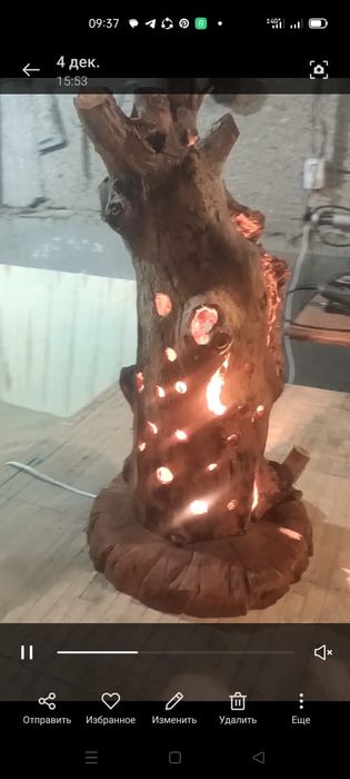 Люстры, светильники из дерева