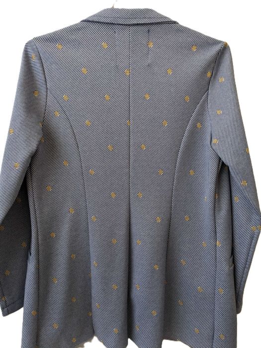 Sacou/Blazer WIYA, mărimea M, albastru cu detalii aurii