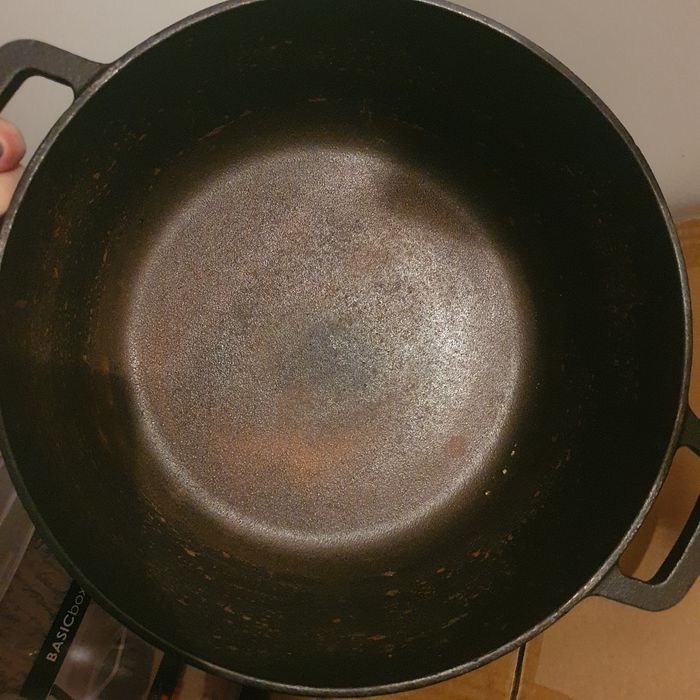 Ceaun din fonta cu capac 2in1, Uno Casa, oala 4.7L, tigaie 1.5L