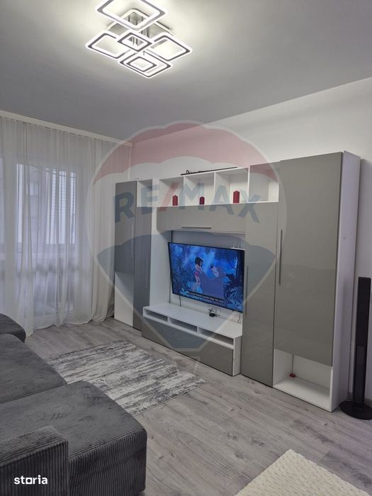 Apartament luminos cu 2 camere, mobilat complet si cu loc de parcare